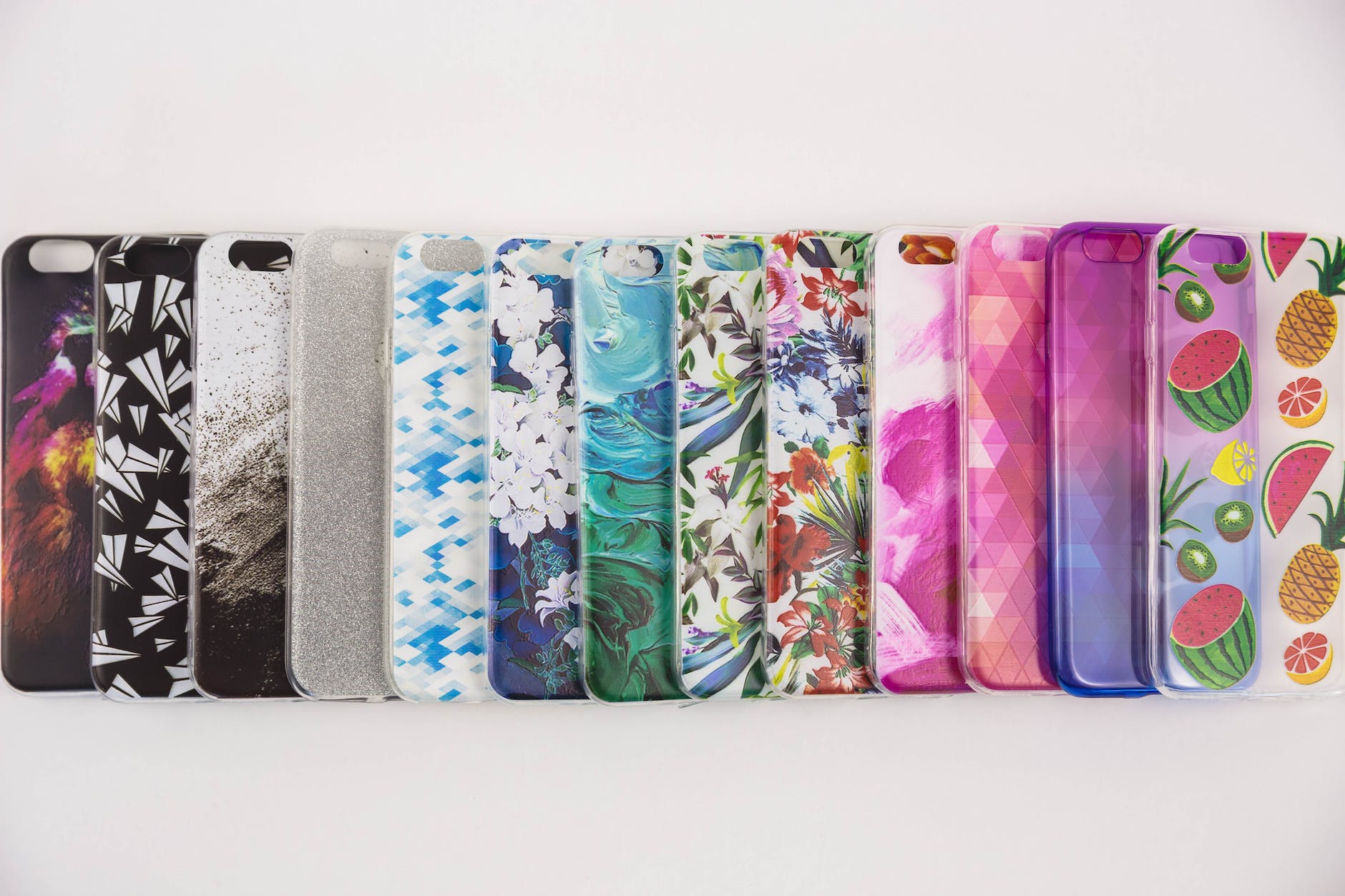 assorted color smartphone cases